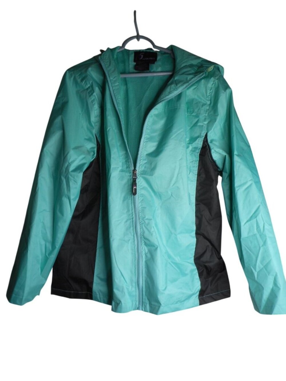 i5 Apparel  Sz XXL Hooded Windbreaker Rain Jacket Full Zip mesh pockets